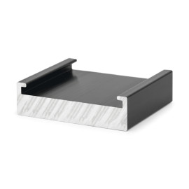 GM-N - CALIBRO IN ALLUMINIO PER TELAIO. NERO 040 ( 10 pz.)